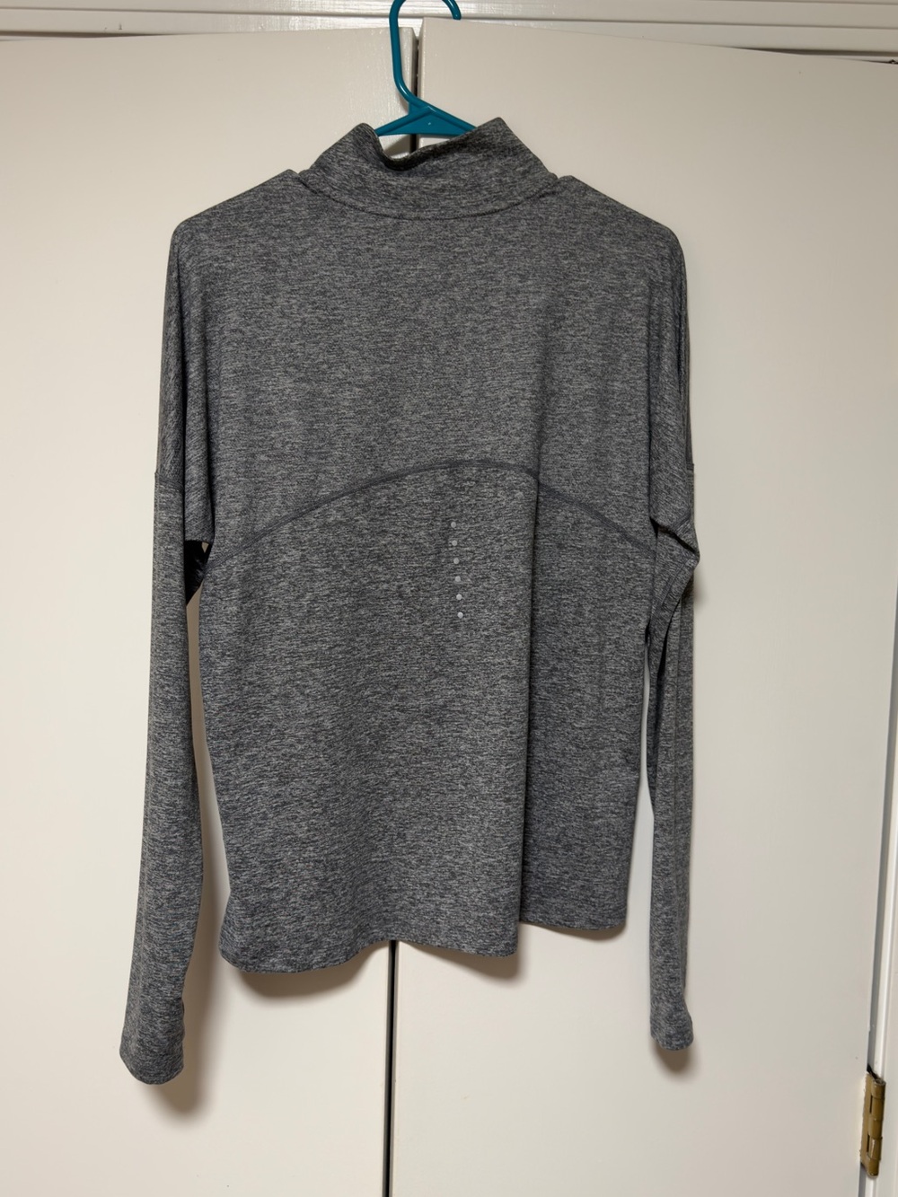 Nike Gray Heather Dri-FIT Running Pullover - Picture 3 of 4